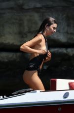 EMILY RATAJKOWSKI in a Swimsuit at a Pool in Positano 08/07/2025