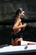 EMILY RATAJKOWSKI in a Swimsuit at a Pool in Positano 08/07/2025