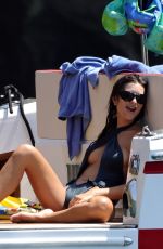 EMILY RATAJKOWSKI in a Swimsuit at a Pool in Positano 08/07/2025