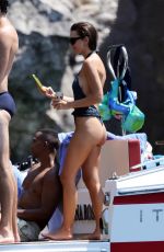 EMILY RATAJKOWSKI in a Swimsuit at a Pool in Positano 08/07/2025