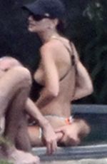 EMILY RATAJKOWSKI in Bikini with DJ Orazio Rispo at a Pool at Amalfi Coast 08/04/2025
