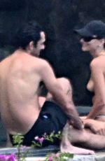 EMILY RATAJKOWSKI in Bikini with DJ Orazio Rispo at a Pool at Amalfi Coast 08/04/2025