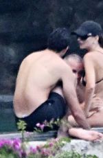 EMILY RATAJKOWSKI in Bikini with DJ Orazio Rispo at a Pool at Amalfi Coast 08/04/2025