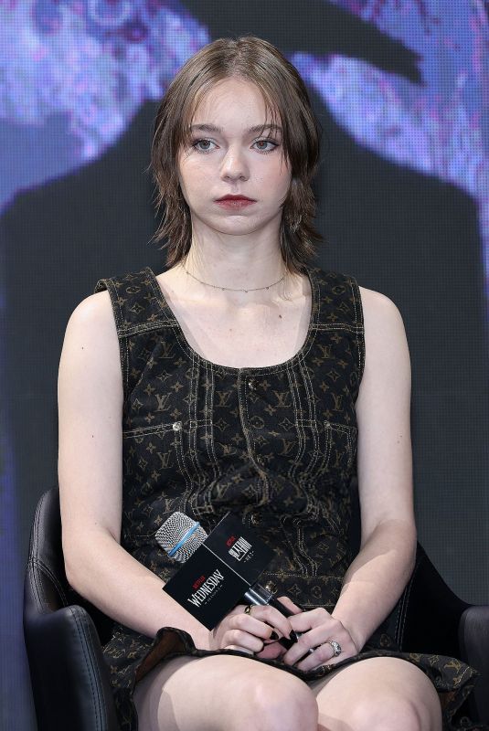 EMMA MYERS at Wednesday Season 2 Press Conference in Seoul 08/11/2025
