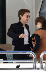 EMMA MYERS Boarding a Yacht in Sydney 08/16/2025