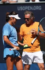 EMMA RADUCANU at a Practice Session Ahead of US Open at Flushing Meadows 08/23/2025