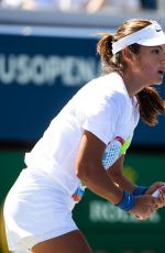 EMMA RADUCANU at a Practice Session on Media Day at US Open at Flushing Meadows 08/22/2025