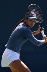 EMMA RADUCANU at Practice Session at US Open at Flushing Meadows 08/25/2025