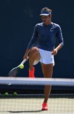 EMMA RADUCANU at Practice Session at US Open at Flushing Meadows 08/25/2025