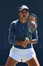 EMMA RADUCANU at Practice Session at US Open at Flushing Meadows 08/25/2025