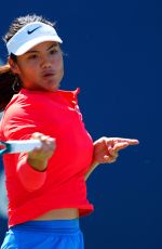 EMMA RADUCANU at Practice Session at US Open at Flushing Meadows 08/26/2025
