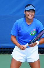 EMMA RADUCANU at Practice Session at US Open at Flushing Meadows in New York 08/28/2025
