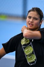 EMMA RADUCANU at Practice Sessions for Cincinnati Open 08/07/2025