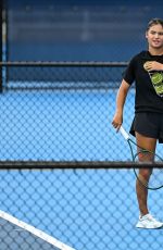 EMMA RADUCANU at Practice Sessions for Cincinnati Open 08/07/2025
