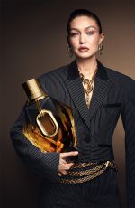 GIGI HADID for Rabanne Million Gold hor Her Campaign 2025