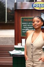 HALLE BAILEY at Nick Jonas and Fossil Present: Fossil Dinner at Soho Diner in New York City 08/19/2025