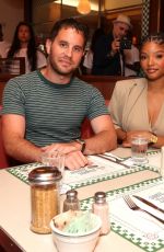 HALLE BAILEY at Nick Jonas and Fossil Present: Fossil Dinner at Soho Diner in New York City 08/19/2025