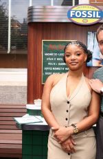 HALLE BAILEY at Nick Jonas and Fossil Present: Fossil Dinner at Soho Diner in New York City 08/19/2025