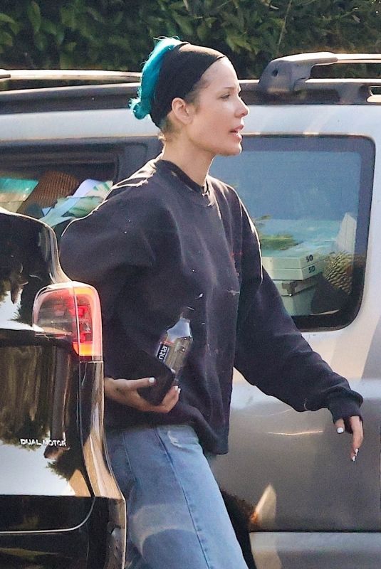 HALSEY Arrives at a Studio Session in Los Angeles 08/16/2025