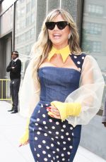 HEIDI KLUM Arrives at Good Morning America in New York City 08/06/2025