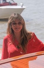 HEIDI KLUM Arrives in Venice 08/26/2025