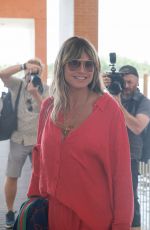 HEIDI KLUM Arrives in Venice 08/26/2025