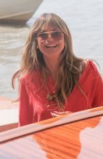 HEIDI KLUM Arrives in Venice 08/26/2025