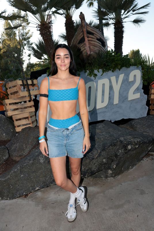 INDIANA MASSARA at Special Summer Event for NOBODY 2 at Six Flags Hurricane Harbor 07/31/2025