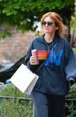 ISLA FISHER Goes for a Pampering Session at Skin Glow in Notting Hill 07/31/2025