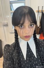 JENNA ORTEGA - Teen Vogue Photo Diary of Wednesday Season 2 Makeup, August 2025