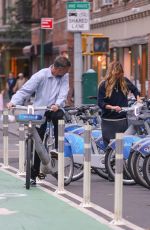 JENNIFER LAWRENCE and Cooke Maroney at a Bike Ride in New York City 08/21/2025