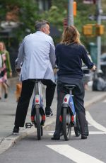 JENNIFER LAWRENCE and Cooke Maroney at a Bike Ride in New York City 08/21/2025