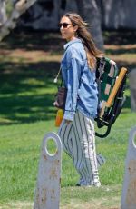 JESSICA ALBA Goes to a Park to Watch Her Daughter Play Tennis in Los Angeles 08/20/2025