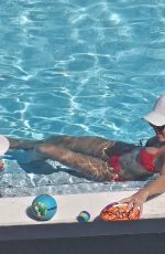 JESSICA ALBA in Bikini at a Pool in Miami 08/08/2025