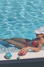 JESSICA ALBA in Bikini at a Pool in Miami 08/08/2025