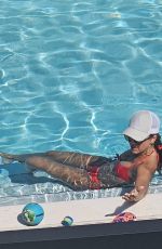 JESSICA ALBA in Bikini at a Pool in Miami 08/08/2025