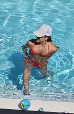 JESSICA ALBA in Bikini at a Pool in Miami 08/08/2025