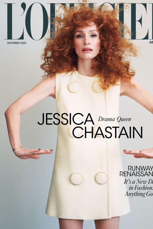 JESSICA CHASTAIN for L’Officiel Magazine, September 2025