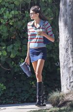 KAIA GERBER Visits a Friend