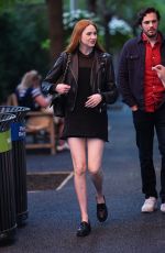 KAREN GILLAN Arrives at US Open Tennis Championships in New York 08/30/2025