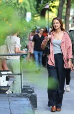 KATIE HOLMES on the Set of Happy Hours in New York City 08/15/2025