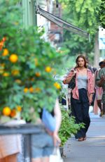 KATIE HOLMES on the Set of Happy Hours in New York City 08/15/2025