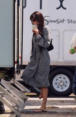KENDALL JENNER Dons a Wig Behind the Scenes of a Photoshoot in Pasadena 08/17/2025