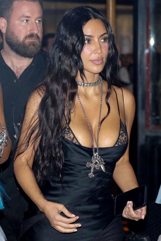KIM KARDASHIAN Out and About in Rome 08/23/2025