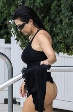 KOURTNEY KARDASHIAN in Swimsuit at a Beach in Miami 08/27/2025