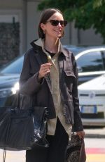 LILY COLLINS Arrives in Venice Ahead of Filming for Emily in Paris 08/14/2025