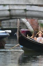 LILY COLLINS Filming Emily in Paris in Venice 08/23/2025