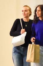 LILY-ROSE DEPP and 070 SHAKE Out for Dinner at E Baldi in Beverly Hills 07/30/2025