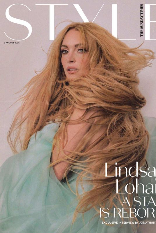 LINDSY LOHAN in The Sunday Times Style, August 2025