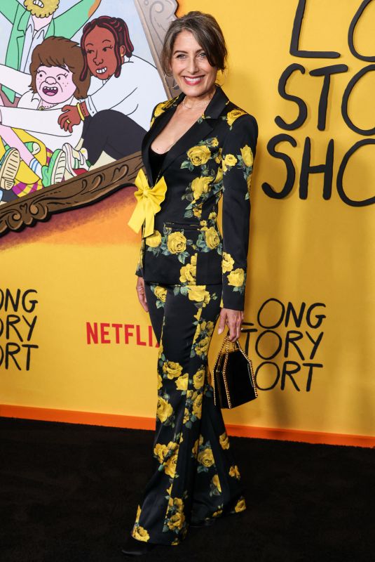 LISA EDELSTEIN at Long Story Short Special Screening at Netflix Tudum Theater in Los Angeles 08/18/2025
